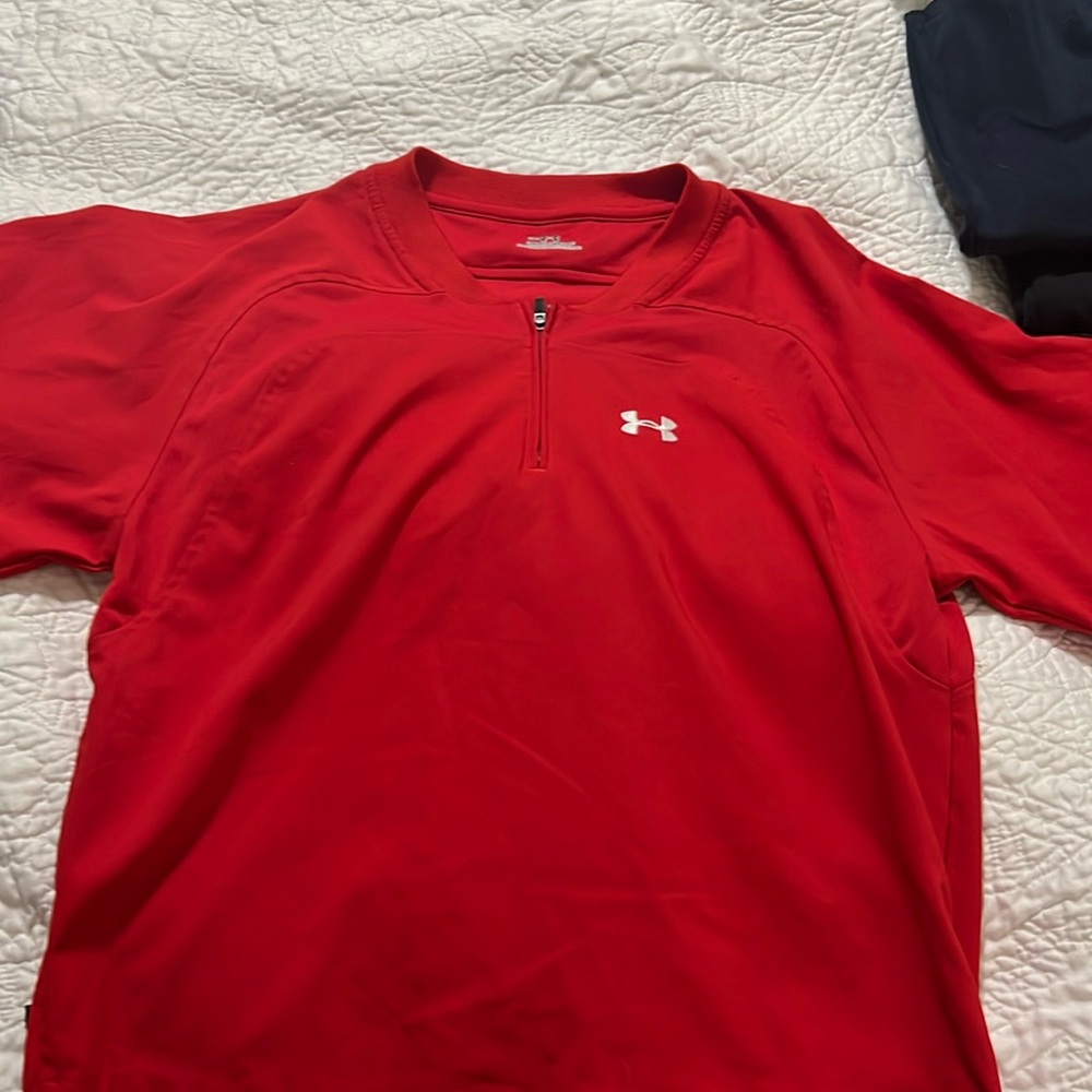 Under Armour short sleeve half zip.